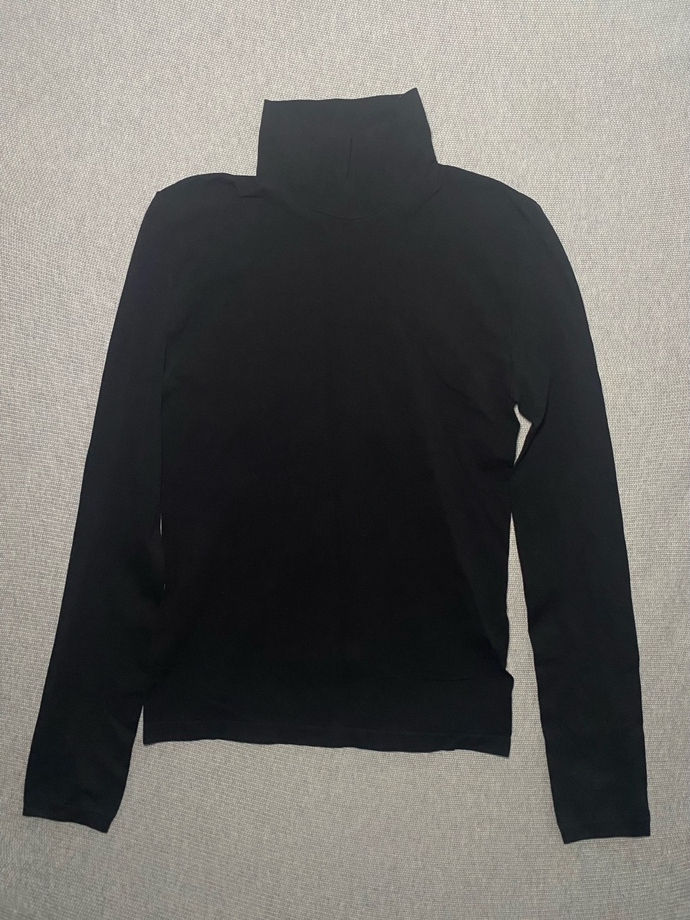 Victoria's Secret Black Turtleneck Long Sleeve Top Medium Made In Italy